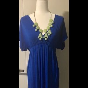 Royal blue JCREW maxi dress